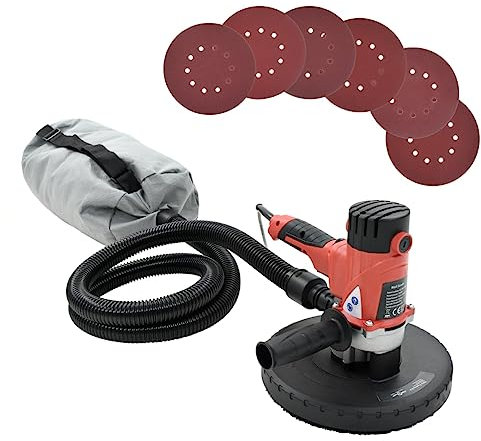 vidaXL Levigatrice per Cartongesso con Aspiratore 1200 W Parete Muro Soffitto