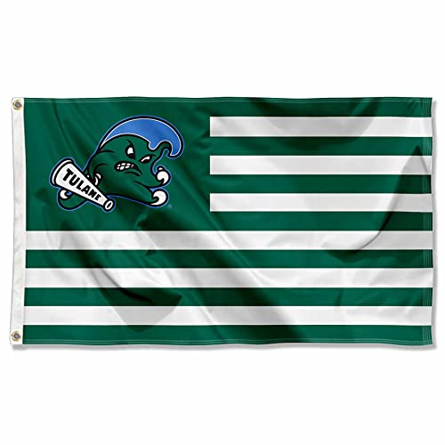 Tulane Green Wave American Stripes Nation Flag
