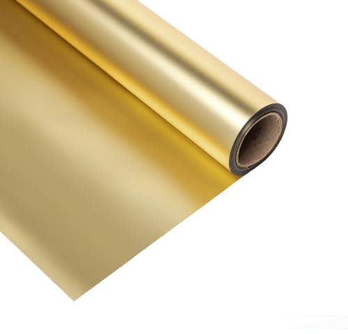 LWFyyds Wasserdichtes Blumen-Geschenkpapier, Blumenstrauß Geschenkpapierrolle, Platinpapier - - Gold