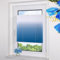 Grandekor Plissee ohne Bohren Farbverlauf Blau-Weiß 80x120cm, Plissees Klemmfix Sichtschutz und Sonnenschutz Blickdicht Faltrollo Lichtdurchlässig Rollos für Fenster ohne Bohren