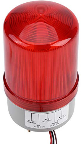 Ciciglow Lumière LED de Petite Taille, Gyrophare, Faible Consommation d'énergie, Couleur Rouge, pour les Travaux d'Atelier, les Chantiers de Construction, les Usines de Voyants