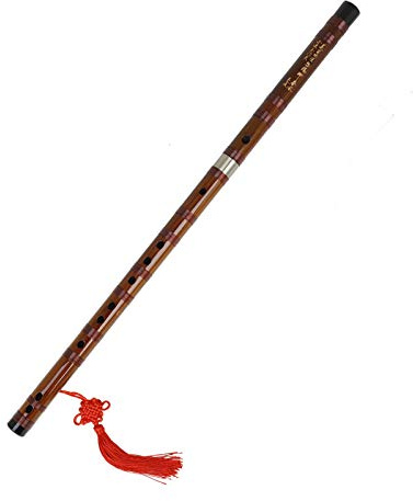 Bambuflöjt Piccoloflöjt C-nyckel Traditionellt Kinesiskt Instrument med Förvaringsväska Tillbehör för Familjer Vänner Kinesisk Kulturälskare