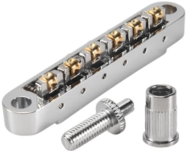 Professionellt gitarrstall A57T Rullsadelställ för LP Elgitarr Silver