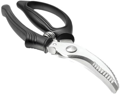 LIGIGWASH Tijeras De Cocina Resistentes Para Cortar Huesos Aves Pollo Pescado y Verduras Diseño Ambidiestro