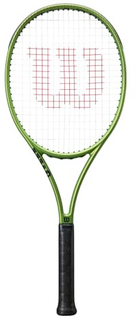 Wilson Raqueta de Tenis Blade Feel 100, Verde, Grip 3
