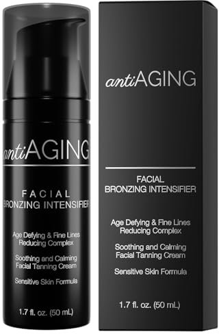 Onyx Anti-Aging Solarium Creme | Gesichtsbräuner & Bräunungsbeschleuniger mit Bronzer | Für Solarium, Sonnenstudio & Außensonne | Feuchtigkeitsspendend | Schutz vor Hautalterung | Natürliche Bräune