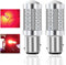 Teguangmei 1157 BAY15D P21/5W Lampadine LED per Auto Rosso 900LM Super Luminosi 5730 33-SMD LED Freno di Retromarcia Coda Stop Fendinebbia Posteriore Luce di Posizione 12-30V 3.6W- 2Pcs