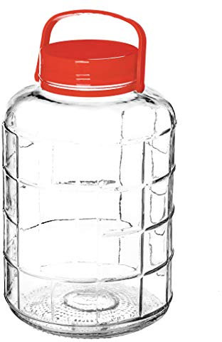KADAX Gurkenglas mit Deckel, Einmachglas, luftdichte Konservierung, Glasballon, universelles Glas, Vorratsglas für Gurken, Aufbewahrung, Aufbewahrungsglas, Einweckglas (16L)