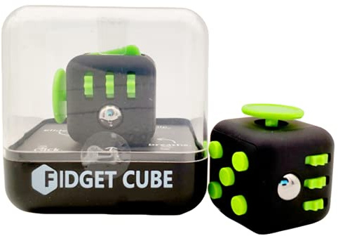 LYTDD Fidget Cubes Juguetes de descompresión para la ansiedad Descomprimir dados Negro Rojo Juguete de escritorio Adultos Alivio del Estrés Cubos Versión Dados Fidget Juguetes