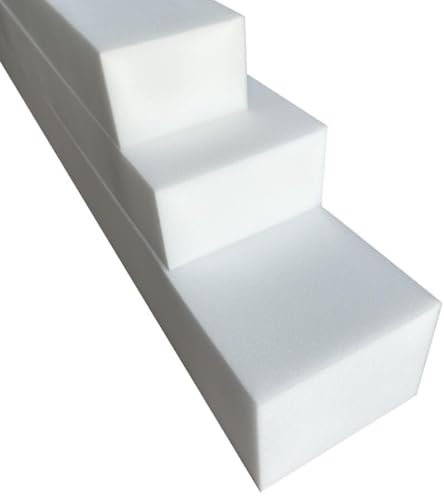 All4All Matratzenverlängerung – Zusatzmatratze - Schaumstoff zuschnitt - Matratzenkeil - Bett Lückenfüller, Matratzenausgleich – Matratzenverbinder - Matratzenverbreiterung - RG25/44-20x20x180cm