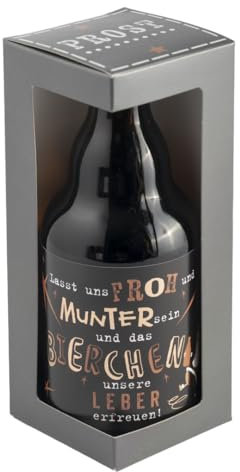 Jack´s Bierflasche Weihnachten ''Lasst uns Froh und Munter sein...'' mit Geschenkverpackung 0,33 l/Wichteln/Nikolaus/Heilig Abend