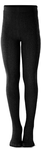 Petrass Girls Bas Chaussettes en tricot de coton doux et chaud Collants de jambe de couleur unie Chaussettes confortables pour filles, 3 pièces