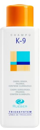 Rueber - Champú K-9 400ml | Champu Piel Sensible | Calma, Purifica y Apoya la Salud del Cuero Cabelludo | Champu Anticaspa Hombre y Mujer | Cuero Cabelludo Descamacion Evita Puritos y Picores
