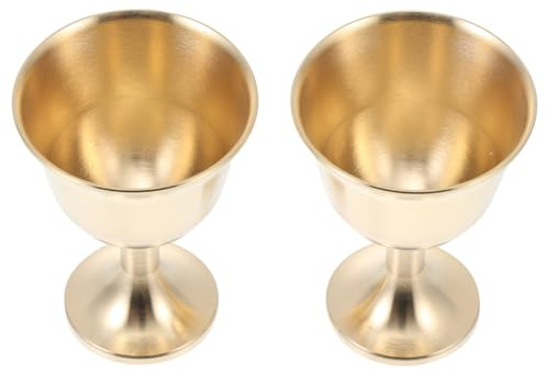 Toyvian 2 pezzi Bicchieri in Rame per Cocktail e Birra Coppa Decorativa Resistente per Bevande Fredde e Uso Bar Design Europeo Vintage