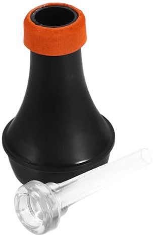 Toyvian Mini Silenciador para Trompeta de Abs Ligero y Resistente, Boquilla Transparente Incluida, Accesorio de Silenciamiento para Práctica sin Ruido, Adecuado para Trompetistas