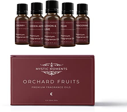 Mystic Moments Kit d'huiles Parfumées pour débutant - Fruits du verger - 5 x 10ml - 100% pures