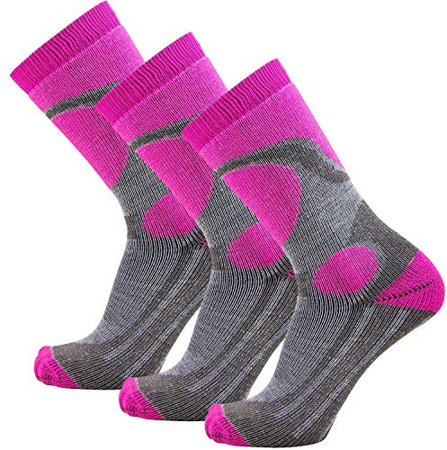 Pure Athlete Elite Ski Socks for Boys and Girls - Kids Merino Wool Youth Snowboard