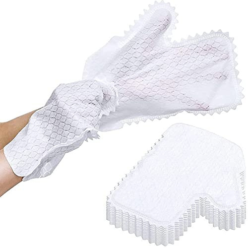 Guante de limpieza desechable de escamas de pescado,Guantes de polvo de doble cara para el hogar,Guantes de trapo perezoso de tela no tejida para limpieza de cocina para piso de vidrio