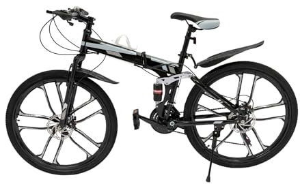 26 Zoll Faltrad Fahrrad 21 Gang MTB Mountainbike mit Scheibenbrem für Mädchen Jungen Herren und Damen