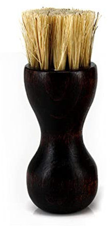 Brosse applicateur de cirage à chaussures avec manche en bois et poils de porc pour l'entretien des chaussures 1 pièce attrayante et tendance