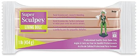Sculpey Living Doll Argile, Autre, Beige, 13,2 x 4,8 x 5,5 cm POZSLD1