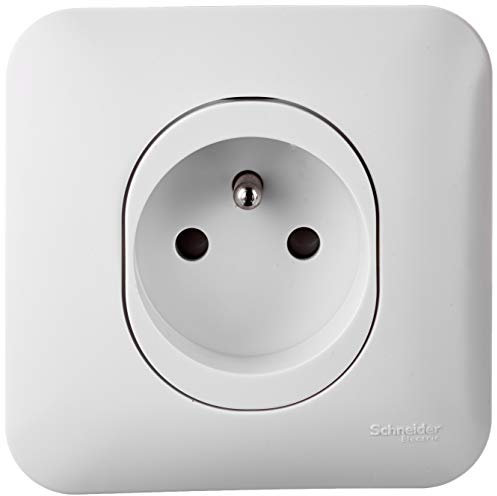 Schneider Electric S260059 Prise de courant avec terre Ovalis complet 230 V