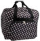 Over-Coverlock Tasche XL schwarz/weiß gepunktet