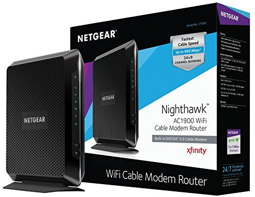 Netgear Nighthawk AC1900 (24x8) Wi-Fi Cable Modem Router (C7000) DOCSIS 3.0 Certified for XFINITY Comcast, Time Warner Cable, Cox, and More [parallel import goods] [並行輸入品]