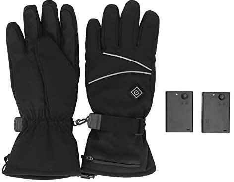 Uppvärmda Handskar för Män Kvinnor, Elektrisk Pekskärm Vattentät Uppvärmning Handvärmare Vinterhandskar, 3 Uppvärmningsnivåer Batteridrivna Handskar, för Vintersport (XL)