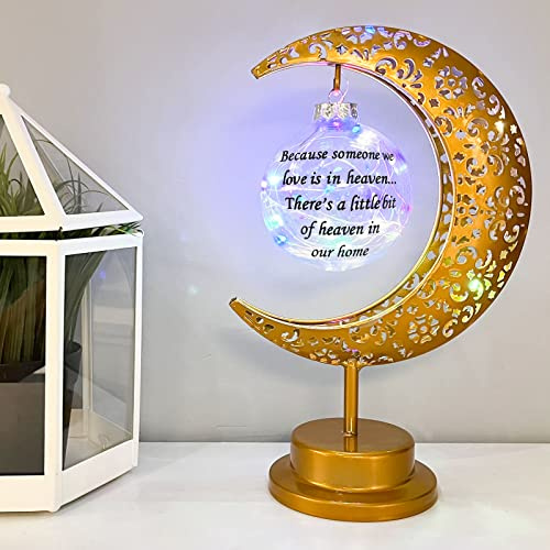 Besoamo Sympathy Moon Lamp Gifts, Memorial Gifts Bereavement Gift for Loss of Loved One, Loss of Mother, Loss of Father, Rememberance Gift in Memory of Mom Dad, Funeral Condolences Gift for Grieving