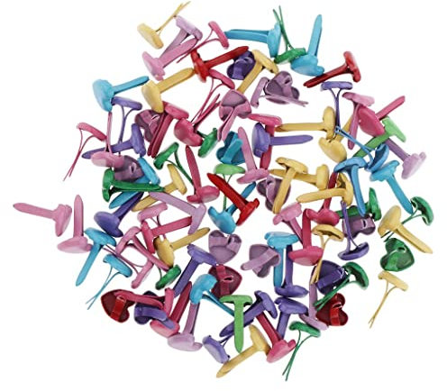 Dickly Mini S, Papierverschluss Aus Metall Zum Basteln (6 Stile Zur Auswahl), 5x5x10mm