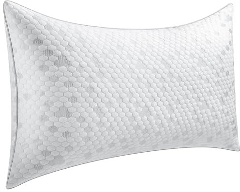 MetersGod kopfkissen 40x80cm, Memory Foam Kissen Höhenverstellbar mit reißverschluss Weich Stützend Nackenkissen Schaumstoffkissen für Allergiker, Seitenschläfer und Rückenschläfer