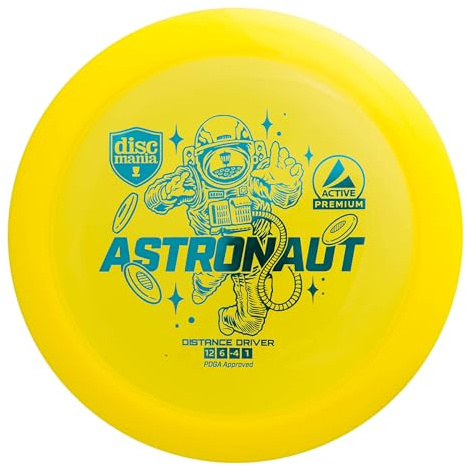 Discmania Disc Golf Active Premium-Line Astronaut Distance Driver Jaune