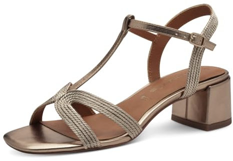 Tamaris Sandalette Damen Vegan Elegant metallic,EU 40