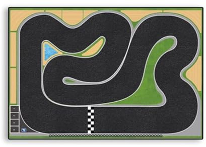 BuildCubes 1200X800MM_BZ3126 - Pista de carreras para modelos de coche RC 1/58 1/64 1/72 1/43 1/32 Mini RC Auto Modelos, Racing RC Drift coches de carreras coche deportivo coche juguete regalo