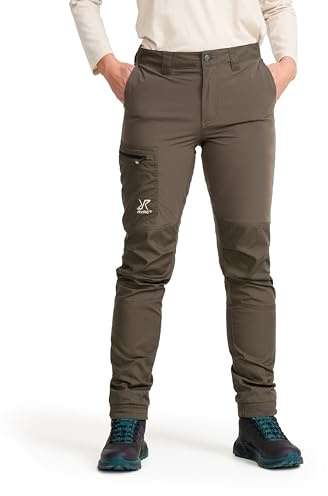 RevolutionRace Rambler Lightweight Pants pour Femme, Pantalon de randonnée extérieur Durable et léger, Moss Gray, XS