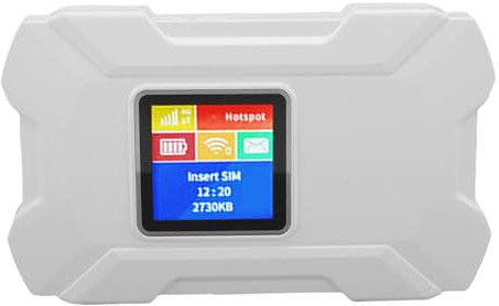Gugxiom Modem USB 4G LTE, Router Mobile Sbloccato da 300 Mbps, Slot SIM, Hotspot Mobile Tascabile, Hotspot Portatile da Viaggio, Fino a 32 Utenti, 3000 MAh, Dispositivo Wi-Fi 4G