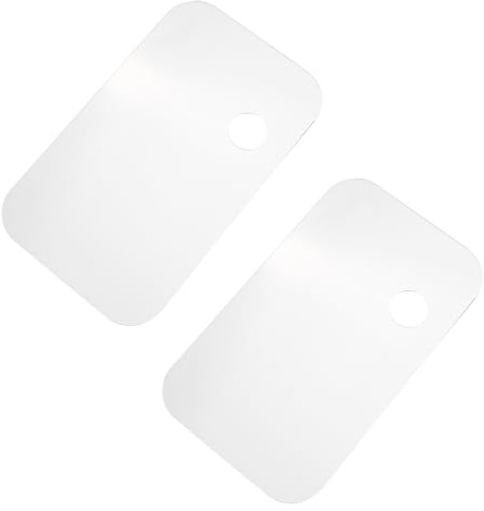 BAFOVY Akrylfärgspalettsats, Transparent Färgpall 2-pack 25 X 14,9 Cm Rektangelblandare, Lätt Att Rengöra, Bekvämt Grepp, för Akrylolja Akvarell Artister (4)