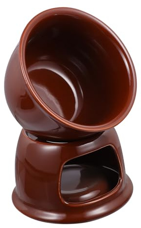 MUELODSIC Pentola Fonduta Cioccolato Ceramica Formaggio Riscaldamento Sciogliere Caramelle Cera Latte Brodo Gadget Cucina