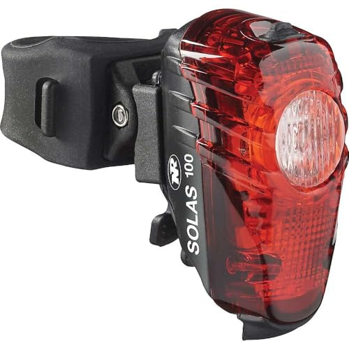 NiteRider Solas 100 Lumens USB Rechargeable Bike Tail Light Powerful Daylight Visible Bicycle LED Rear Light Easy to Install Road Mountain City Commuting Adventure Cycling Safety Flash