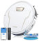 Laresar Robot Vacuum and Mop Combo, 3 in 1 Robotic Vacuum with 3.5L Self Emptying Station, Equipped with Lidar Navigation,Smart App Control, for Pet Hair/Floors/Carpets, L6 Pro, White