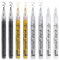 8 Pack Rotuladores Acrilicos para Pintar Piedras, Rotuladores Pintura Acrilica de 0,7 mm, Rotuladores Acrilicos Punta Fina Metalicos, para Roca Tela Metal Vidrio Madera (Negro Blanco Dorado Plateado)
