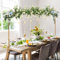 Tischstange Dekostange Goldfarbener, Verstellbar Tischbogen mit Klemmen, 120CM-260CM Tisch Deko Stange, Metal Over Table Hanging Rod für Weihnachten, Hochzeit, Geburtstag, Party-Dekoration