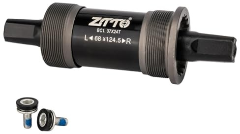 HOUSON Boîtier de pédalier de vélo 68-73 mm carré BSA Boîtier de pédalier carré Essieux de pédalier pour vélo 124,5 mm