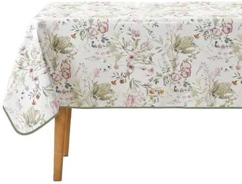 DecoMeister Tovaglia 140x180 cm - Copritavolo Antimacchia e Lavabile - Tela Incerata Rettangolare per Tavolo Cucina e Giardino - Impermeabile e Idonea per Alimenti - Fiori 03