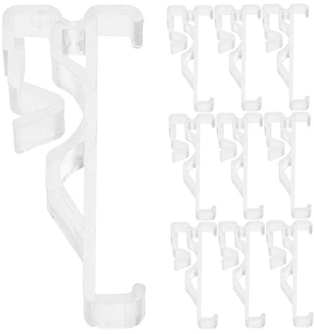 PAMINGONO Versteckte Volant-Clips Für Jalousien Aus Transparentem Kunststoff 12 Stück Unsichtbare Halterung Für Horizontale Jalousien 2 Zoll Lamellen Zubehör Für Zuhause Und Büro
