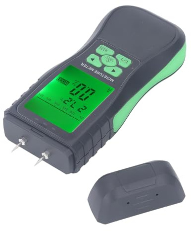 Fuktmätare LCD Digital Display Hög noggrannhet Pin Typ Trä Fuktmätare för träbearbetning Byggmaterial Fuktdetektor HY16B