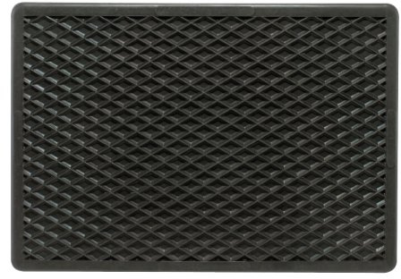 APA 23029 Automatte Fußmatte, Wabenmuster, mit Antirutsch-Noppen, universal, Gummi, 43x30 cm, schwarz