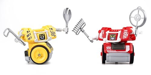 YCOO Pack 2 Robots Street Kombat Teledirigidos y Control Mediante Gestos 14cm, Avanza y Golpea a su Oponente, Sensores de Movimiento, A Partir de 5 años