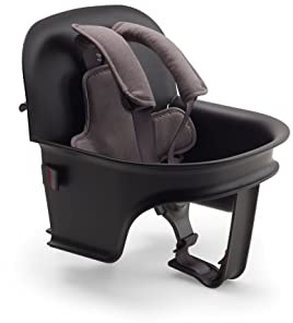 Bugaboo Giraffe Pack Bebé para Trona Bugaboo Giraffe, para Bebés de 6 a 36 Meses, Asiento y Arnés de Seguridad de 5 puntos, Ajustable con una Mano, Hecho con Plástico Biológico, Negro